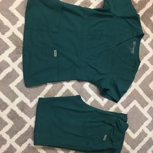 Greys Anatomy scrub top and bottom.